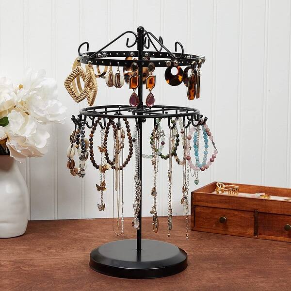 Rotating Jewelry Display Stand for Retail, Craft Shows